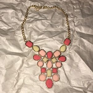 Pink and gold necklace